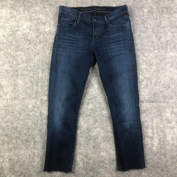 Citizens Of Humanity Avedon Low Rise Skinny Leg Jeans Women's Size 28 Dark Wash - Picture 1 of 13